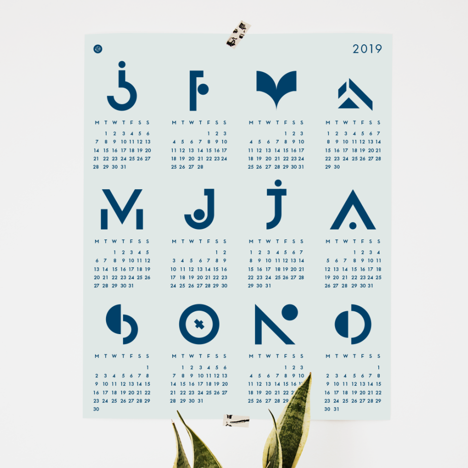 calendar 2019 - green_2